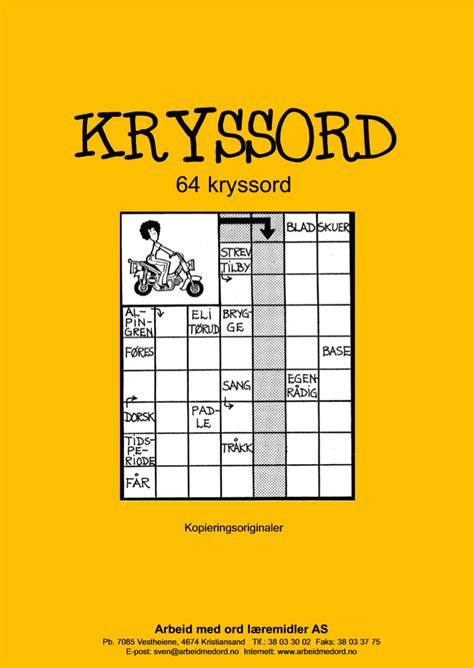 Bråkte i kryssord.